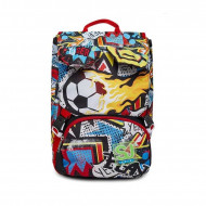 ZAINO SCUOLA SDOPPIABILE BIG SJ GANG FIREGOAL BOY 27X41X22CM28L.LO ZAINO CHE MUOVE LE ORECCHIE A TUO COMANDO SEVEN ITALY