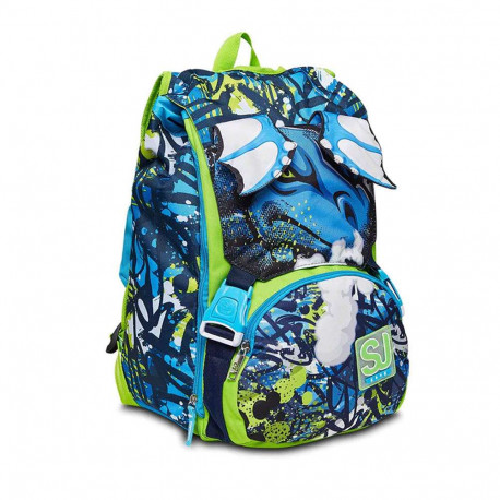 ZAINO SCUOLA SDOPPIABILE BIG SJ GANG DRAGON 27X41X22CM28L.LO ZAINO CHE MUOVE LE ORECCHIE A TUO COMANDO SEVEN ITALY