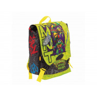 ZAINO SCUOLA ESTENSIBILE TURTLES 2023 MUTANT MAYHEN 31X43X18CM CON PASSANTI PER CARELLO ORIGINAL NICKELODEON GIOCHI PREZ