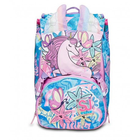 ZAINO SCUOLA SDOPPIABILE BIG SJ GANG UNIWING GIRL 27X41X22CM28L.LO ZAINO CHE MUOVE LE ORECCHIE A TUO COMANDO SEVEN ITALY