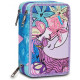 ASTUCCIO SCUOLA 3ZIP A LIBRO SJ GANG UNIWING GIRL 44PZ.2 PENNE CANCELLABILI+COLORI+ACCESSORI SCUOLA SEVEN JUNIOR ITALY