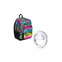 ZAINO SCUOLA FREETHINK ORGANIZZATO SEVEN 7.1 CON RING LIGHT SEVEN COLOUR EXPRESSION 43X31X24CM 2 ZIP GARANZIA 4ANNI