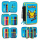 ASTUCCIO SCUOLA 3 ZIP A LIBRO COMPLETO ORGANIZZATO POKEMON NINTENDO 45PZ PENNARELLI E PASTELLI SEVEN OFFICIAL PRODUCT