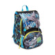 ZAINO SCUOLA SDOPPIABILE BIG SJ GANG SHARKEN 27X41X22CM28L.LO SQUALO CHE MUOVE LA PINNA AL TUO COMANDO SEVEN ITALY