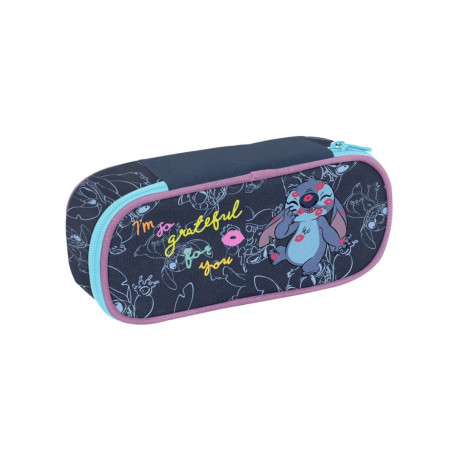 BUSTINA ROUND ASTUCCIO SCUOLA OVALE SCUOLA LILO & STITCH DISNEY ACCESSORI OFFICIAL PRODUCT SEVEN ITALY