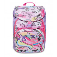 ZAINO SCUOLA PRIMINO CUCCIOLI BIG SJ GANG GIRL UNICORN GLITTER 27X36X19CM 21LITRI SEVEN JUNIOR ITALY