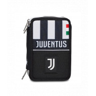 QUICK CASE ASTUCCIO 1 ZIP A LIBRO FC JUVENTUS GLORIOUS WIN BIANCONERI CONTENUTO 45PZ ACCESSORI SCUOLA SEVEN ITALY