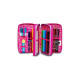 ASTUCCIO SCUOLA 3 ZIP A LIBRO SJ GANG HEART LOLLY GIRL 44PZ.2 PENNE CANCELLABILI+COLORI+ACCESSORI SEVEN JUNIOR ITALY