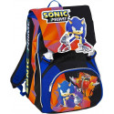 ZAINO SCUOLA SDOPPIABILE BIG SONIC PRIME NETFLIX STAMPA 3D SU PATTINA MULTICOLOR 28X40X13+9CM 28L SEVEN SCUOLA ITALY