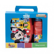 GIFT BOX SET 2 PZ MICKEY DISNEY 1 PORTAMERENDA 1 BORRACCIA CON STAMPA TOPOLINO PAPERINO PLUTO PIPPO REAL TRADE ITALY