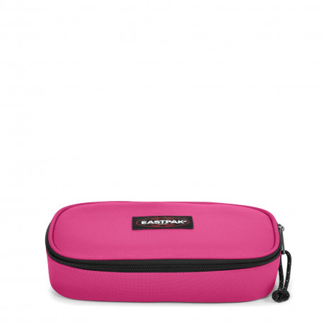 OVAL SINGLE PINK ESCAPE EASTPAK ASTUCCIO OVALE FUCSIA 1 ZIP CON PATTINA+TASCA 5X22X9CM BUILT TO RESISTENT EASTPAK U.S.A.