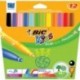 PENNARELLO BIC KIDS PUNTA GROSSA 12 COLORI. ECOLUTIONS VISACOLOR