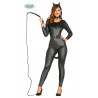 COSTUME CARNEVALE BLACK CAT DONNA TAGLIA S VESTITO GATTA NERA COMPLETO DI TUTA CON CODA/CERCHIETTO/CINTURA NO ACCESSORI