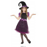 COSTUME STREGHETTA BABY 10/12 ANNI VESTITO E CAPPELLO STREGA PER TRAVESTIMENTI DI CARNEVALE/HALLOWEEN HORROR NO ACCESSO