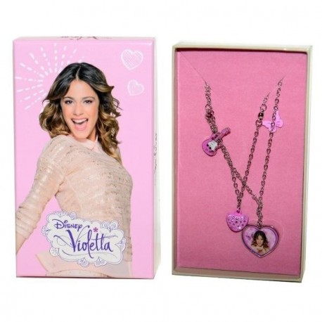 COLLANA VIOLETTA C/4 CIONDOLI DISNEY