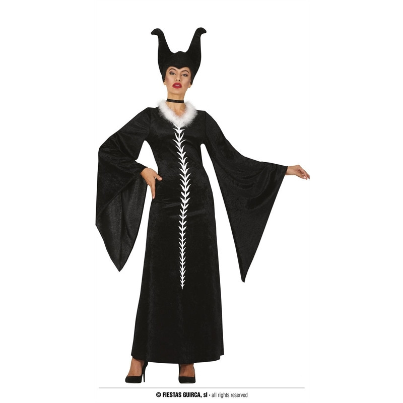 Halloween Costume Maleficent Abito Carnevale Maschera Vestito Di