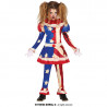 COSTUME CLOWN HORROR 7/9 ANNI VESTITO E PANTALONI PER TRAVESTIMENTI DI HALLOWEEN CARNEVALE PAGLIACCIO AMERICA NO ACCESSO