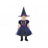COSTUME STREGA STELLATA BABY 12/18 MESI VESTITO E CAPPELLO STREGA PER TRAVESTIMENTI DI CARNEVALE/HALLOWEEN NO ACCESSORI