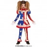 COSTUME CLOWN HORROR 3/4 ANNI VESTITO E PANTALONI PER TRAVESTIMENTI DI HALLOWEEN CARNEVALE PAGLIACCIO AMERICA NO ACCESSOR