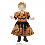 COSTUME ZUCCA 18/24 MESI BAMBINA VESTITO ZUCCHETTA PER TRAVESTIMENTI DI HALLOWEEN PRETTY PUMPKIN NO ACCESSORI