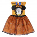 HALLOWEEN SET 3PZ TRAVESTIMENTO MINNIE DISNEY ORIGINAL GONNELLINO E CERCHIETTO CON FIOCCO CON PAILLETTES E COLLANA