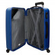 SET 2 TROLLEY ABS DA VIAGGIO 4RUOTE ROLL ROAD FLEX AZUL 1 VALIGIA DA CABINA37X55X20 1STIVA 46X65X25 2CHIUSURE A COMBINAZ