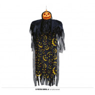 MOSTRO ZUCCA APPESA 180CM CON LUCI INTERNE ARTICOLI DECORATIVI PER ADDOBBI HALLOWEEN PER LOCALI E PARTY A TEMA HORROR