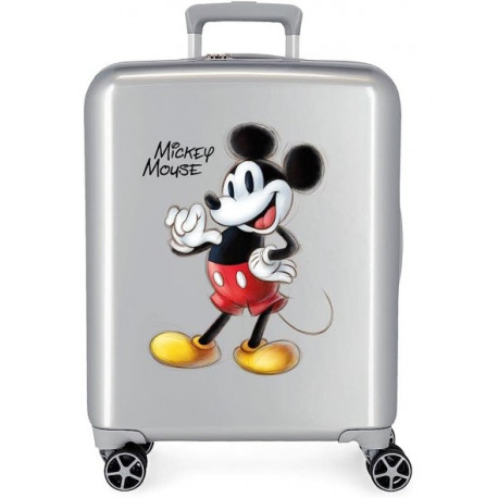 TROLLEY DA VIAGGIO JOYFULMICKEY DISNEY ORIGINAL VALIGIA RIGIDA ABS 4 RUOTE BAGAGLIO DA CABINA 38X20X55CM CHIUSURE A COMB