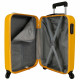 TROLLEY DA VIAGGIO ABS 4 DOPPIE RUOTE ROLL ROAD FLEX GIALLO OCRA VALIGIA DA CABINA 38X55X20CM 2,5KG CHIUSURE A COMBINAZ.