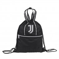 EASY BACKPACK ZAINETTO CON MANICI FC JUVENTUS CROSSBAR OFFICIAL PRODUCT 46XX37CM NERO E BIANCO TASCA CON ZIP SEVEN ITALY