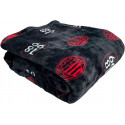 PLAID IN CORAL LUXURY AC MILAN 1899 OFFICIAL PRODUCT COPERTA MORBIDA EFFETTO CASHMERE150X210CM 260GR HERMET ITALY