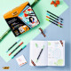 SET BIC INTENSITY MANGA STATIONERY SET 20 FINELINERS DUAL TIP + 1 NOTEBBOK + 1 CAHER + 1 WASHI TAPE