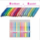 BOX CREA SCINTILLANTI CAPOLAVORI 16 PENNARELLI 8COLORI BRILLANT GLITTER 8 PASTEL GLITTER PER SCRIVERE E DISEGNARE MITAMA