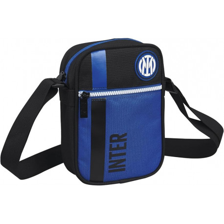 TRACOLLINA FC INTER MILANO NERA E AZZURRA 22X15X6CM FREE TIME SHOULDER BAG OFF THE LINE OFFICIAL PRODUCT SEVEN SPA ITALY