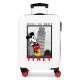 BEAUTY CASE DA VIAGGIO ABS MICKEY ITALY BIANCO DISNEY CON TRACOLLA MINIVALIGIA 30X23X16CM AGGANCIABILE AL TROLLEY