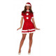 COSTUME BABBA NATALE MAMA NOEL ADULTA BABBO NATALE DONNA VESTITO E CAPPELLO TG.L ABITO SANTA CLAUS NO ACCESSORI