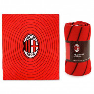 PLAID IN PILE AC MILAN ACM 1899 OFFICIAL PRODUCT 120X150CM ROSSONERO 100% POLIESTERE LICENZA HERMET MILANO ITALY