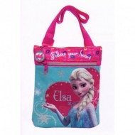 TRACOLLINA PIATTA ELSA DISNEY FROZEN ORIGINAL 20X24CM.2 ZIP