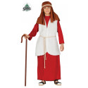 COSTUME DA PASTORE SAN GIUSEPPE PRESEPE NATALE BAMBINI 3/4 ANNI VESTITO CON CAPPELLO TUNICA GILET CINTURA NO ACCESSORI