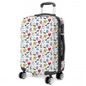 TROLLEY DA VIAGGIO LINE FRIENDS IN ABS 4 RUOTE BIANCO BAGAGLIO A MANO DA CABINA 32X23X48CM RIGIDO OFFICIAL MERCHANDISE