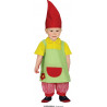 COSTUME CARNEVALE GNOMO 12/18MESI BIANCANEVE E I 7 NANI VESTITO COMPLETO CAPPELLO CAMICIA C/SALOPET PANTALONI NO ACCESSOR