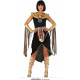 COSTUME CARNEVALE CLEOPATRA TG M VESTITO COMPLETO CON ABITO COLLETTO POLSIERE E CINTURA DONNA REGINA EGIZIA NO ACCESSORI