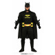 COSTUME CARNEVALE SUPEREROE BATMANBAR VESTITO TG M COMPLETO MANTELLO C/CAPUCCIO TUTA E CINTURA P/LATTINE NO ACCESSORI