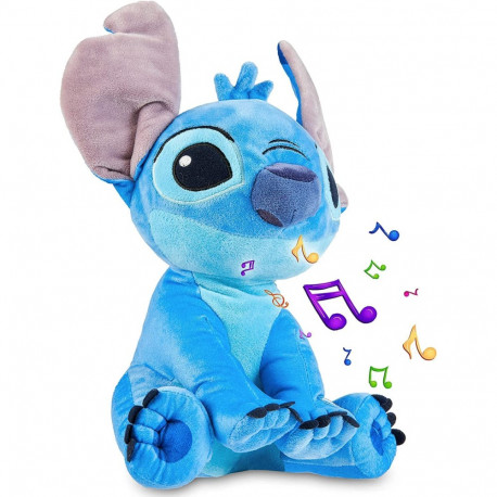 PELUCHE STITCH 30CM BLU CON SUONO PUPAZZO ANIMALETTO DISNEY CLASSICS ORIGINAL SAMBRO