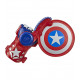 GUANTO LANCIA SCUDO DI CAPITAN AMERICA AVENGERS POWER MOVES ROLE PLAY CON TECNOLOGIA NERF LANCIA DARDI MARVEL HASBRO