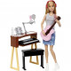 PLAI SET BARBIE MUSICISTA BAMBOLA 30CM+CHITARRA+ACCESSORI+LIBRICINI MUSICALI GIOCATTOLO BAMBINI 3+ ANNI ORIGINAL MATTEL