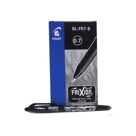 CONFEZIONE 12 PENNE FRIXION BALL ROLLER 0,7 CANCELLABILE PILOT NERO.BLFR7B