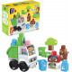 CAMION RACCOLTA DIFFERENZIATA COSTRUZIONI 20PZ APPRENDI E IMPARA GIOCANDO+LIBRICINO MEGA BLOKS ECO BIO GREEN TOWN