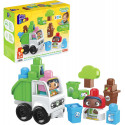 CAMION RACCOLTA DIFFERENZIATA COSTRUZIONI 20PZ APPRENDI E IMPARA GIOCANDO+LIBRICINO MEGA BLOKS ECO BIO GREEN TOWN