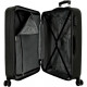 SET 2 TROLLEY DA VIAGGIO ABS 4 DOPPIE RUOTE REEBOK BEVERLY NERO VALIGIA CABINA 55X38X20CM STIVA 48X70X26CM CHIUS.A COMBI